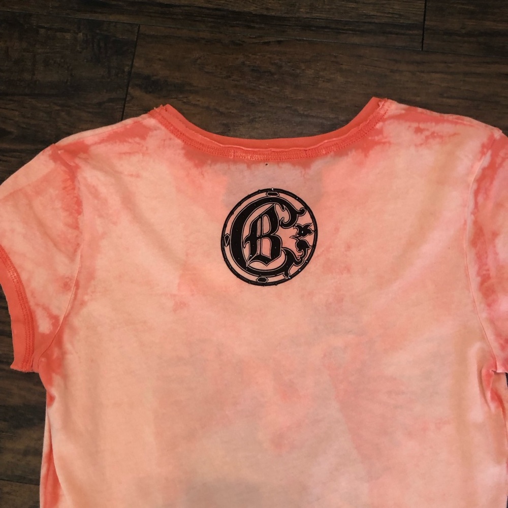 NWOT! Crash and Burn women’s orange short sleeve t-shirt. - Picture 5 of 5